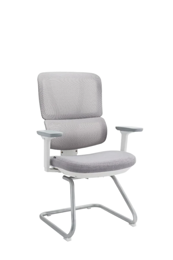 Lumbar Support Mesh Office Chair Lifted Armrest Visitor Chair