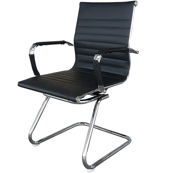 stainless steel office visitor chair
