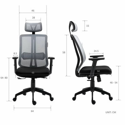 High-Back Mesh Ergonomic Chair