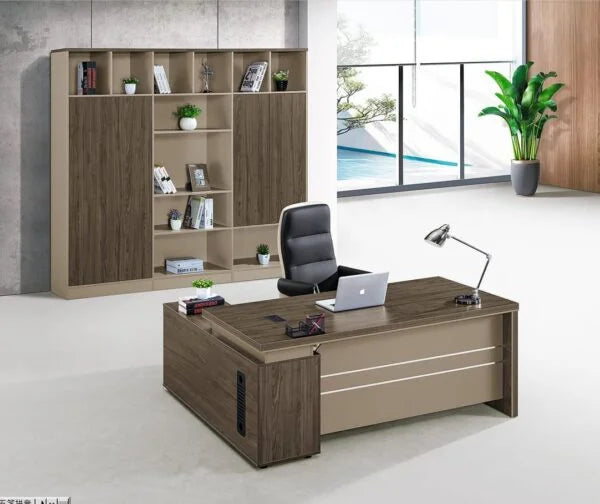 Executive Office Desk Table with L Sider