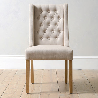 Winged Buttoned Chair