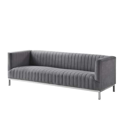 Velvet Tuxedo Sofa