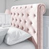 Pink Velvet Bed